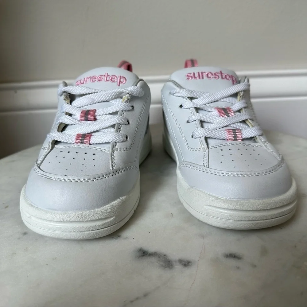 Surestep Toddler Girl Walking Support Shoes sneakers size 9 Pink White - Picture 3 of 11